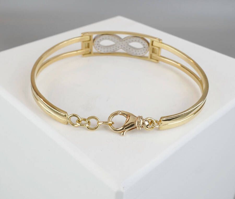 Christian 18 karaat bicolor gouden slavenarmband