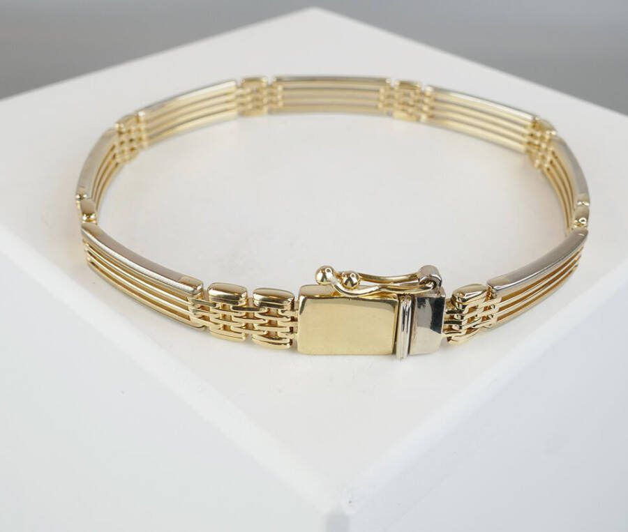 Christian Bicolor goud armband