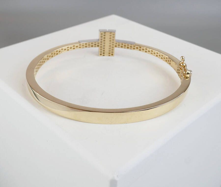 Christian Bicolor goud slavenarmband