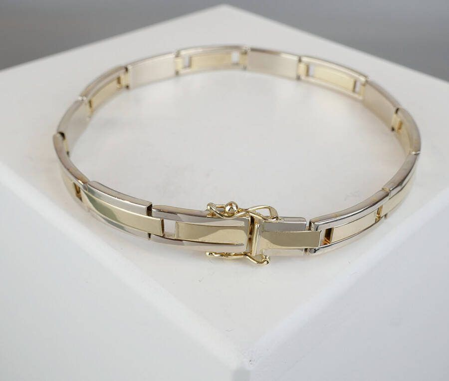 Christian Goud bicolor armband