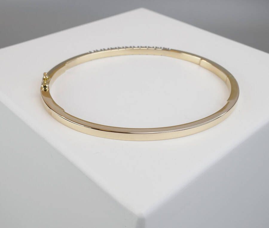 Christian Goud slavenarmband met diamanten