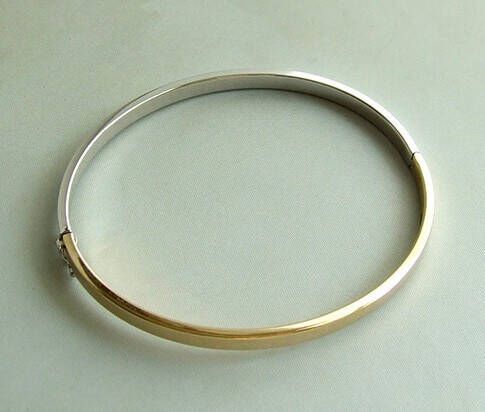 Christian Gouden bicolor slavenarmband