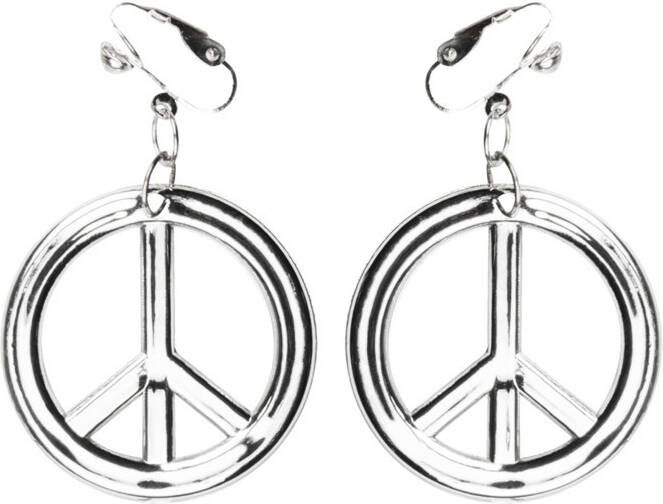 Feestbazaar Peace ketting + oorbellen