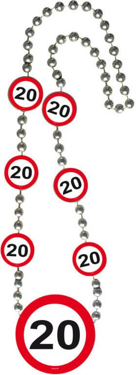 Feestbazaar 20 Jaar Verkeersbord Ketting