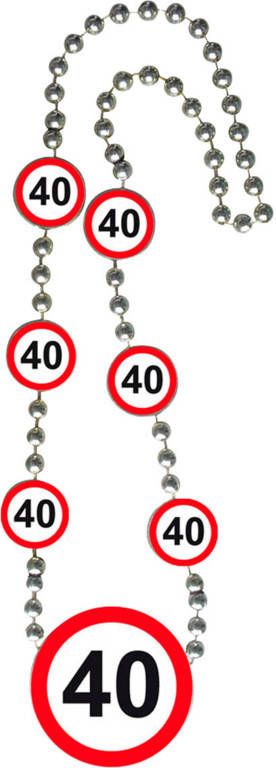 Feestbazaar 40 Jaar Verkeersbord Ketting