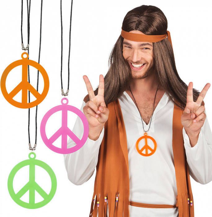 Confetti Peace ketting