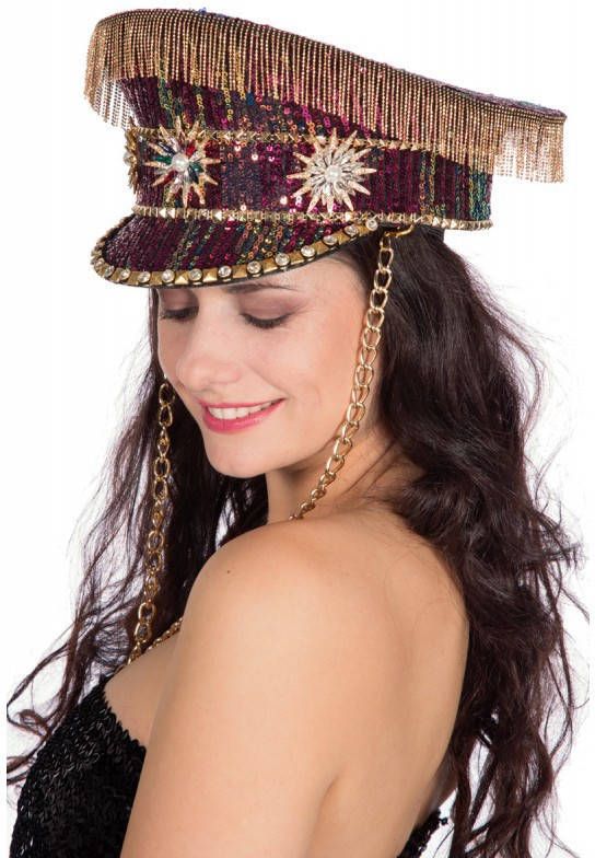 Confetti Pet burning man pink flower(met ketting/franje )