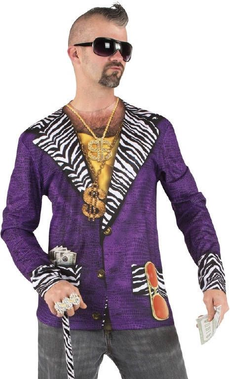 Boland Shirt Pimp Heren Polyester Paars