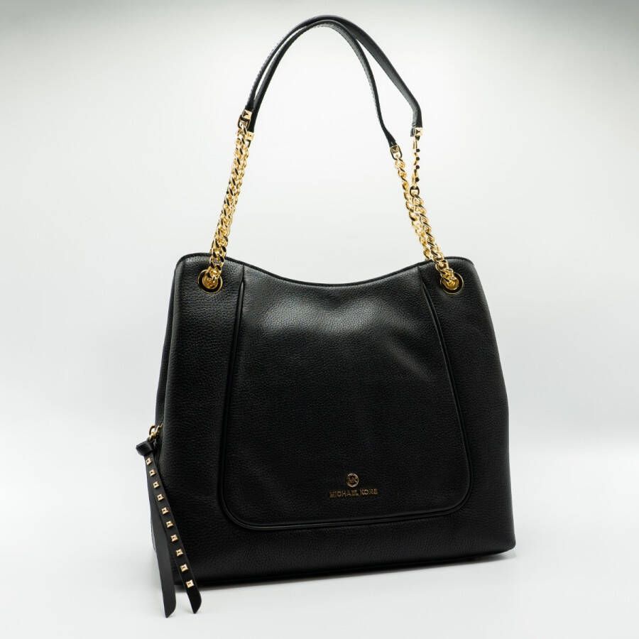 Michael Kors Piper Lg Chain Shoulder Tote black Damestas