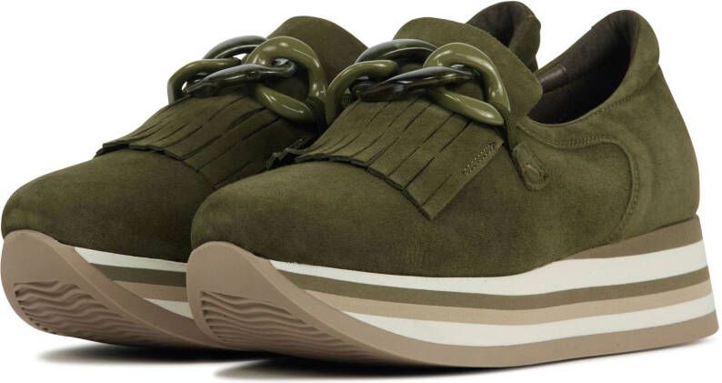 Softwaves Dames leren dames instapschoenen 7.78.54