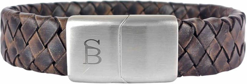 Steel&amp, Barnett Leren armband Preston Heren