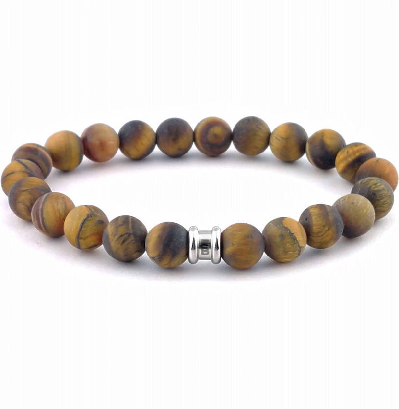 Steel&amp, Barnett Stenen armband basic Heren