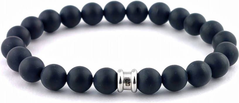 Steel&amp, Barnett Stenen armband basic Heren