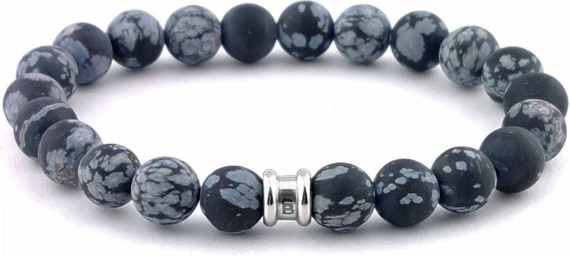 Steel&amp, Barnett Stenen armband basic Heren