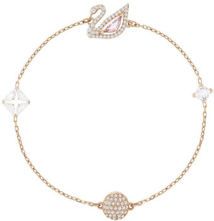 Swarovski 5472271 dazzling swan bracelet rosé, kleur armband medium