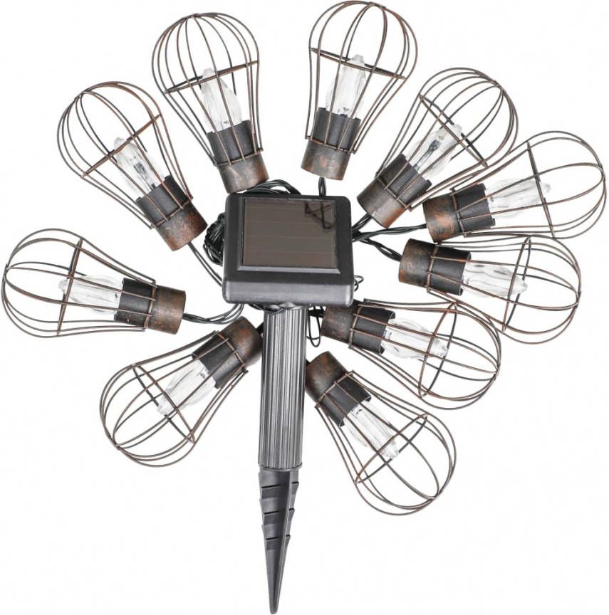 Huismerk Premium Tuinverlichting Ketting LED Zonne energie 10 Lampen