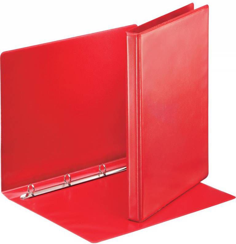 OfficeTown Esselte Personaliseerbare Ringmap, Rug Van 3 Cm, 4 O ringen Van 16 Mm, Rood