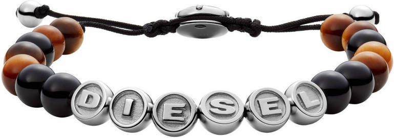 Diesel armband DX1319040 Beads zilver