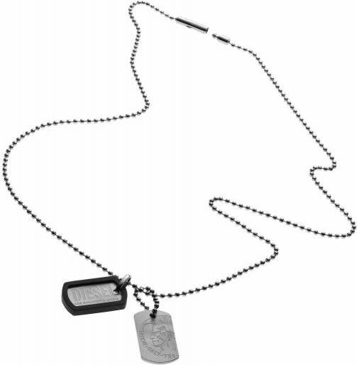 Diesel Herencollier dog tag van roestvrijstaal