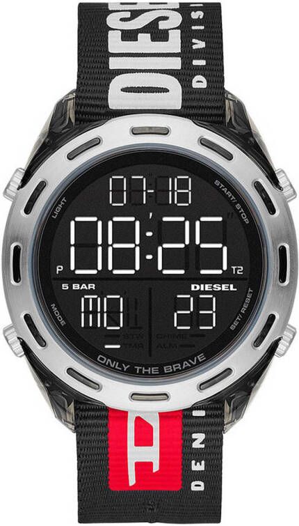 Diesel horloge DZ1914 Crusher Grijs