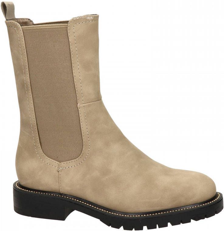 Dolcis hoge chelsea boots beige