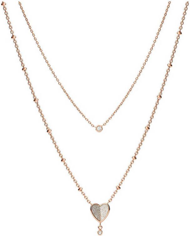 Fossil collier JF03648791 Vintage Glitz rosé