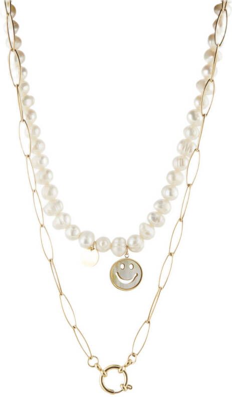 PIECES ketting PCFREJE goudkleurig