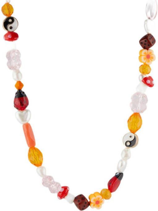 PIECES ketting PCJUKKI oranje