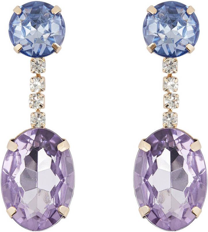 PIECES oorbellen PCKARITTE lila/blauw