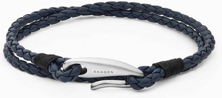 skagen Hulsten armband van leer SKJM0175040