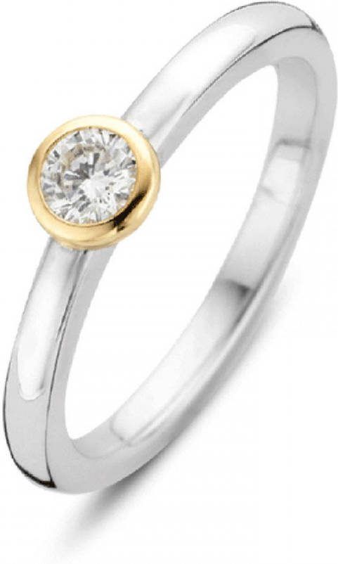 TI SENTO Milano Ring verguld met zirkonia 1868ZY