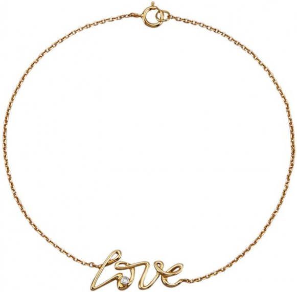AMY VERMONT Armband met diamant Geelgoudkleur