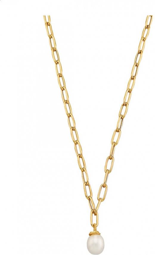 AMY VERMONT Collier met cultivé zoetwaterparel Goudkleur