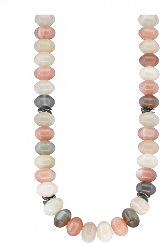 AMY VERMONT Collier met multicolor maanstenen Multicolor