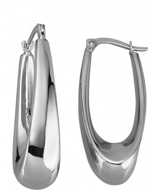 AMY VERMONT Creolen van echt zilver Zilverkleur