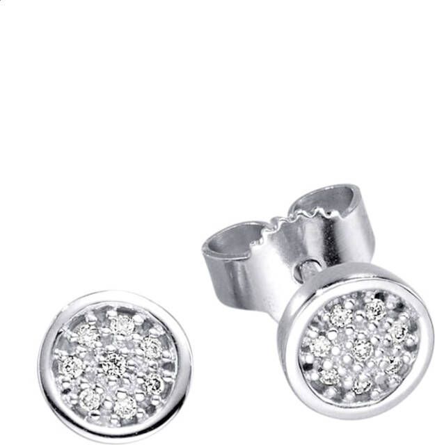 AMY VERMONT Oorstekers met diamanten Witgoudkleur