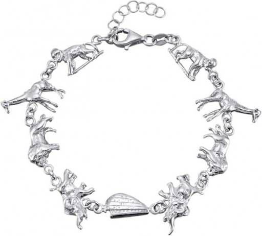 AMY VERMONT Armband in zilverkleur