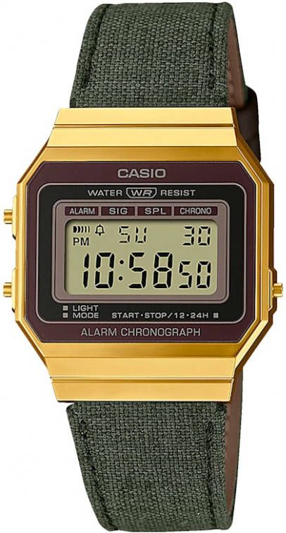 Casio Digitale dameschronograaf A700WEGL 5AEF Groen