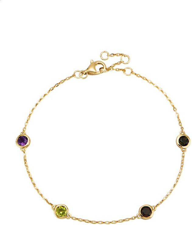 Diemer Farbstein Armband met edelstenen Multicolor