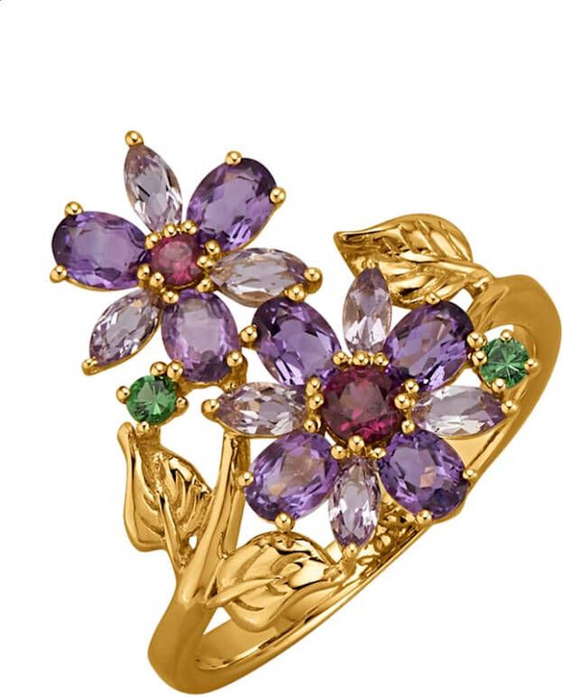 Diemer Highlights Damesring met mix van gekleurde stenen Multicolor