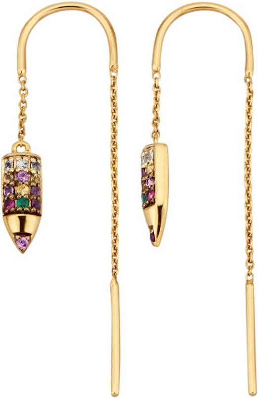 Diemer Farbstein Doorhalers met saffieren Multicolor