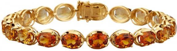 Diemer Farbstein Armband Geel