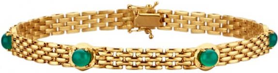 Diemer Farbstein Armband met smaragden Groen