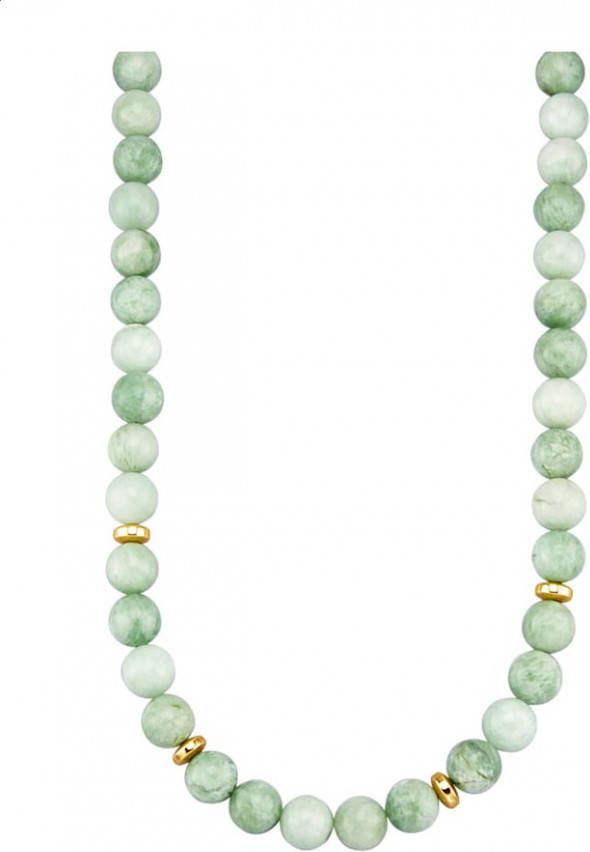 Diemer Farbstein Collier met hematietkralen Groen