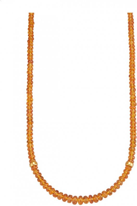 Diemer Farbstein Collier van mandarijngranaat Oranje