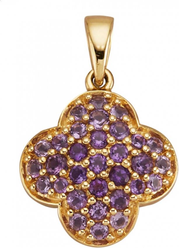 Diemer Farbstein Hanger met amethisten Paars
