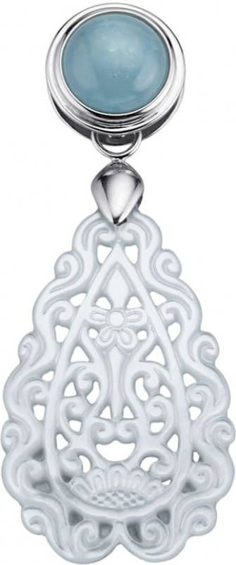 Diemer Farbstein Hanger met Milky aquamarijn Wit