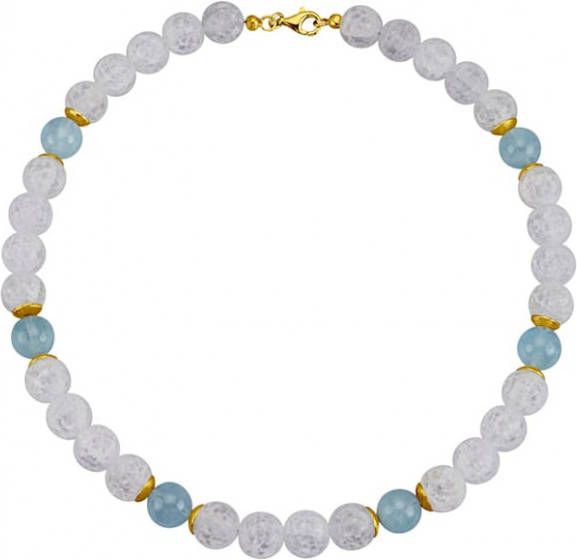 Diemer Farbstein Ketting van echt zilver Blauw