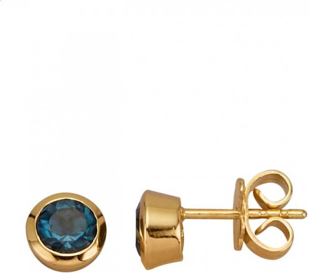 Diemer Farbstein Oorstekers met London blauwtopazen Blauw