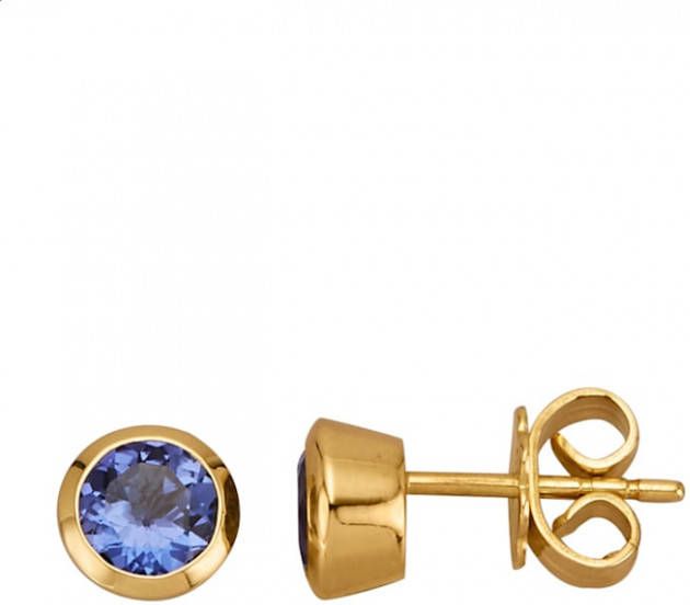 Diemer Farbstein Oorstekers met tanzanieten Paars